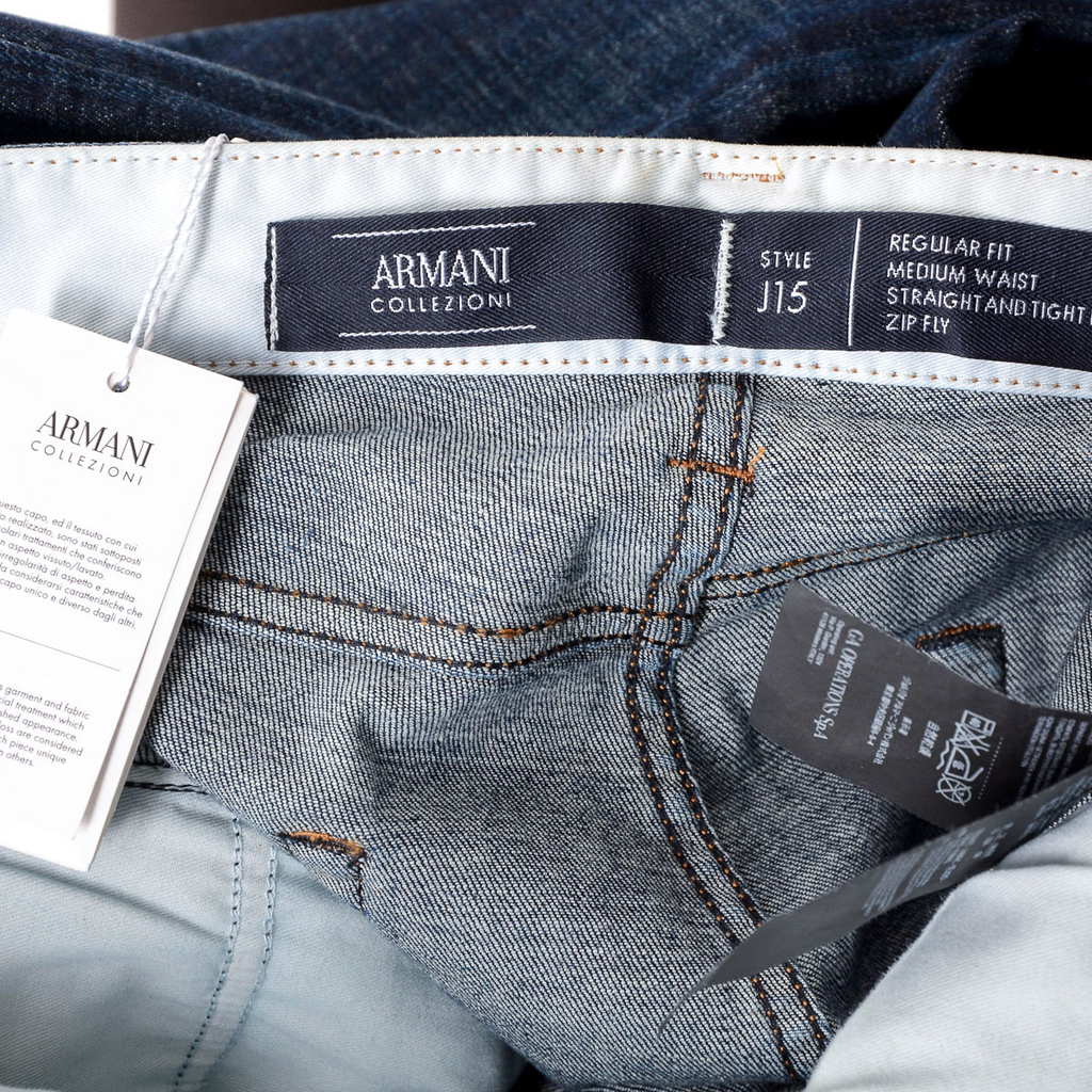 Armani Collezioni Mens Jeans Blue