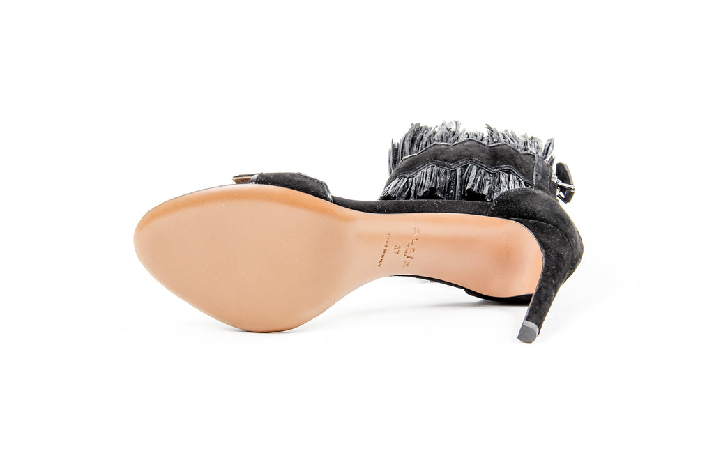 Sandalia Alaia con tira al tobillo para mujer 6E3X899CH03 C999
