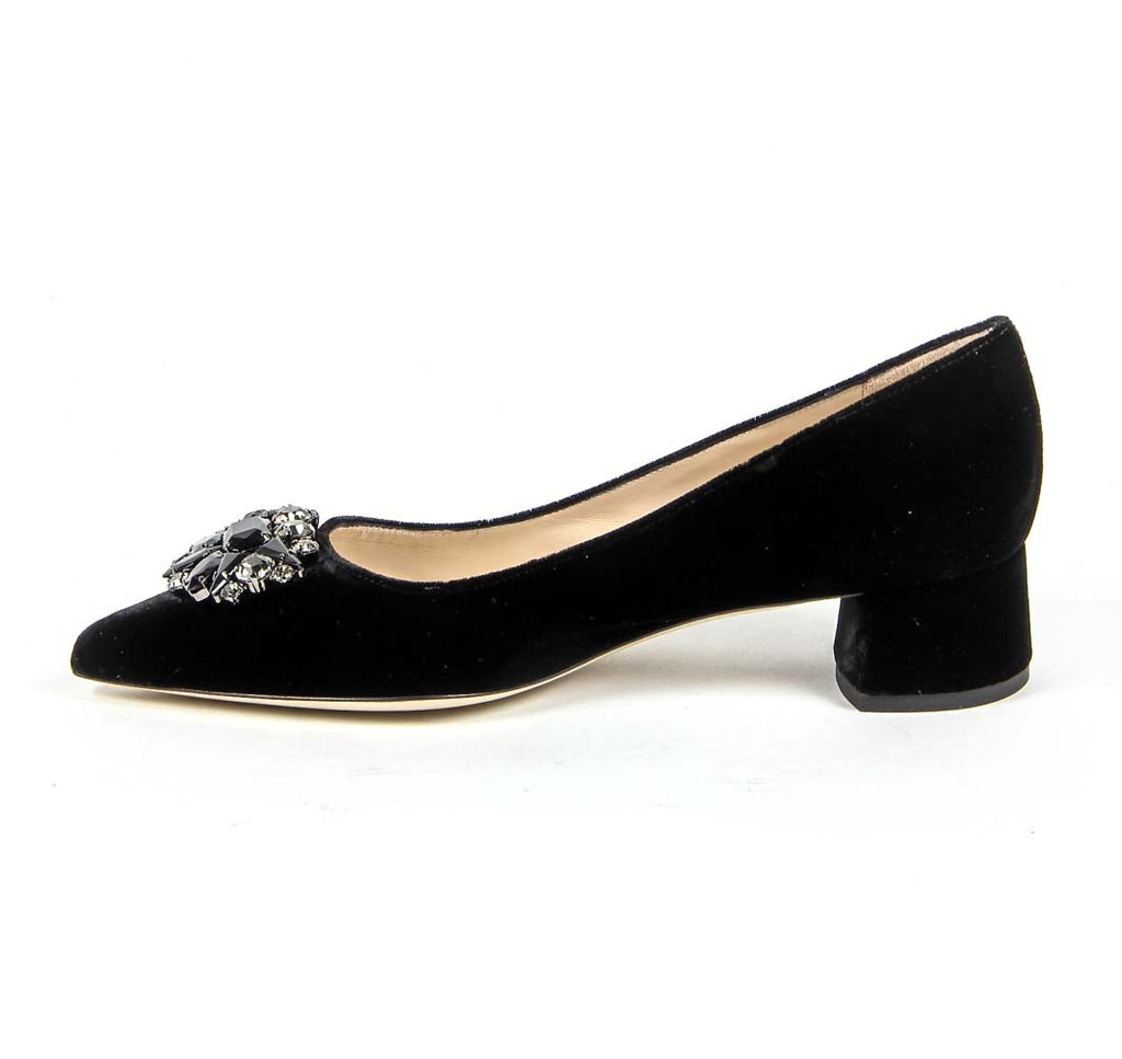 Zapatos de salón para mujer V 1969 Italia 3110276 VELLUTO NERO