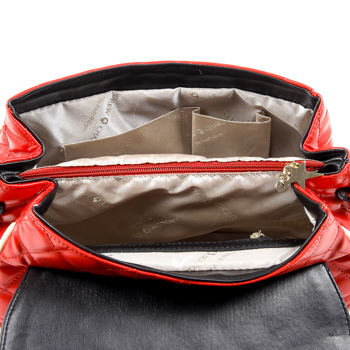 Bolso de mano para mujer Andrew Charles rojo DOMINIQUE
