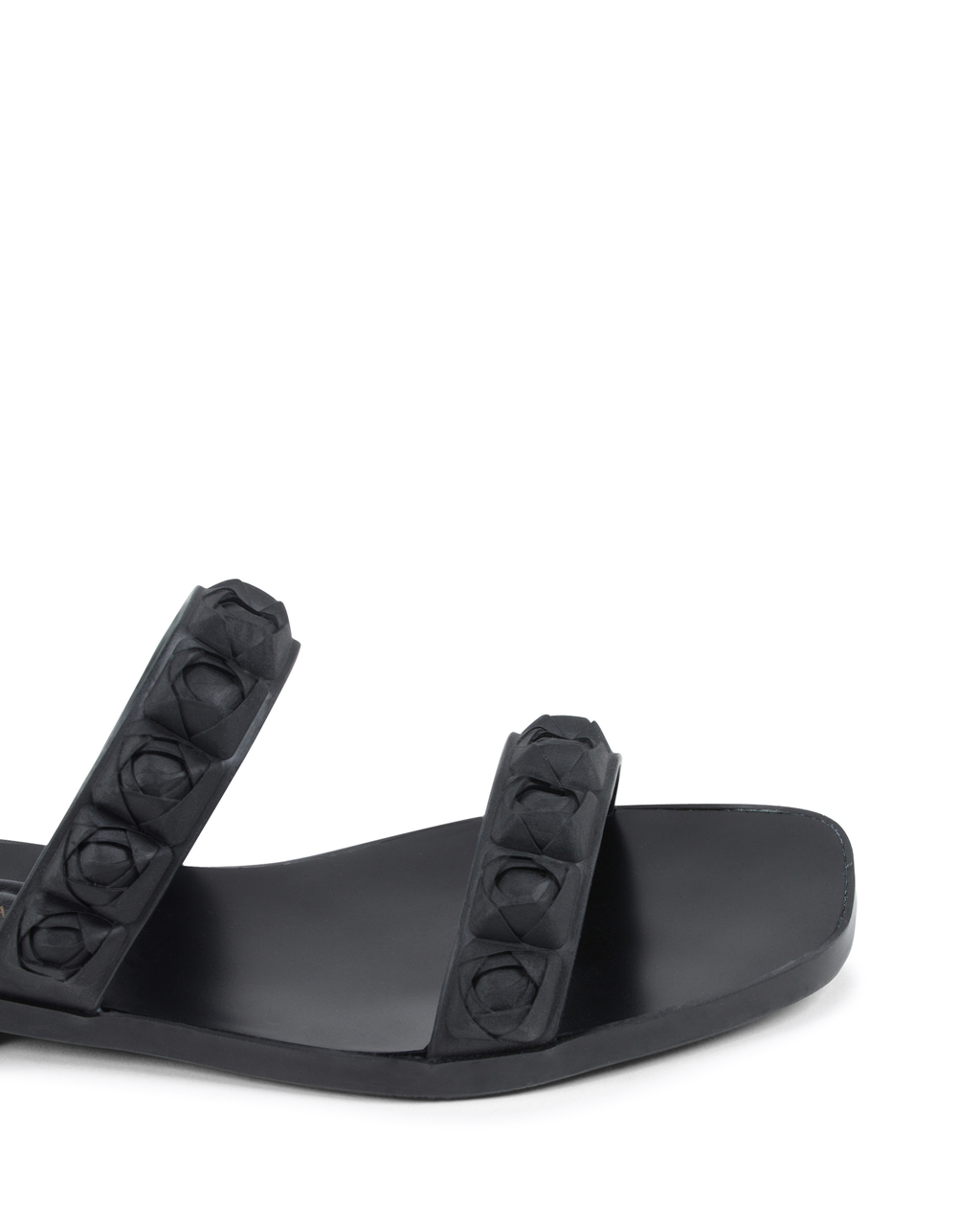Stuart Weitzman Sandalia plana para mujer negra ROSITA