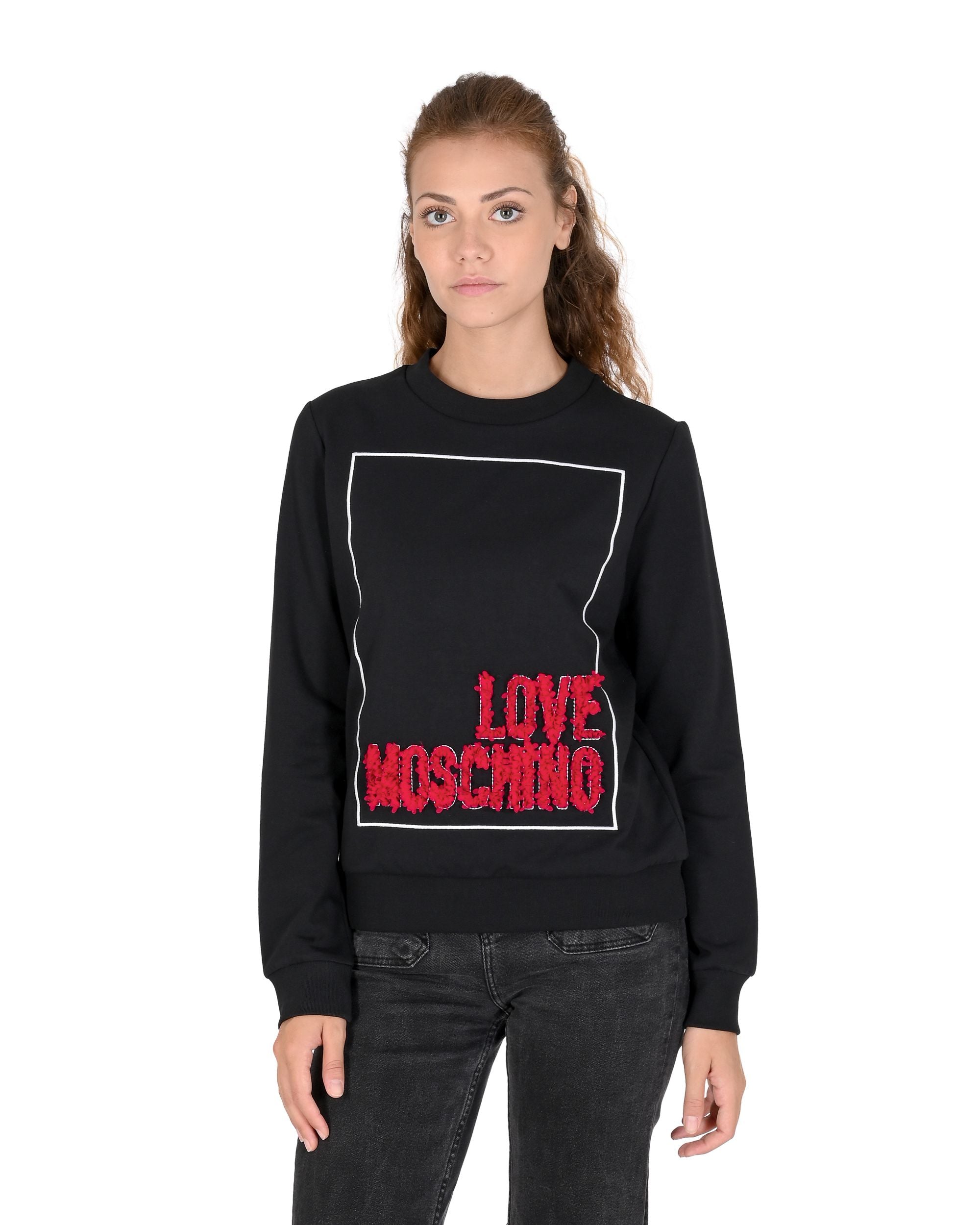 Sudadera Love Moschino para mujer W 6 302 23 E 2269 C74 NEGRO