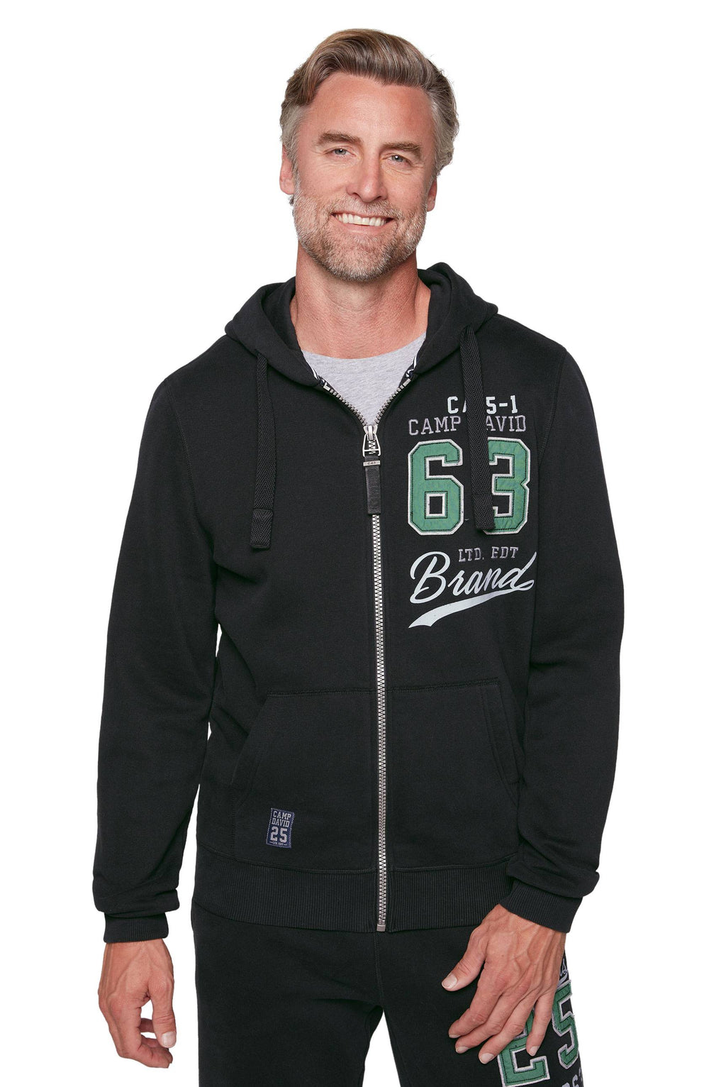 Chaqueta deportiva con capucha para hombre Camp David