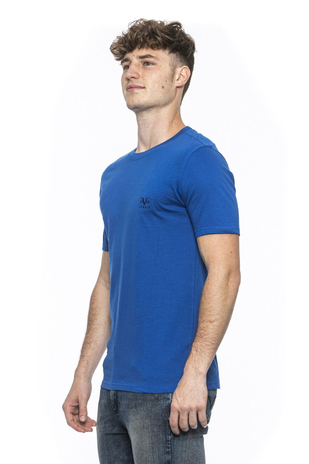 Camiseta 19V69 Italia para hombre azul ERIC ROYAL BLUE