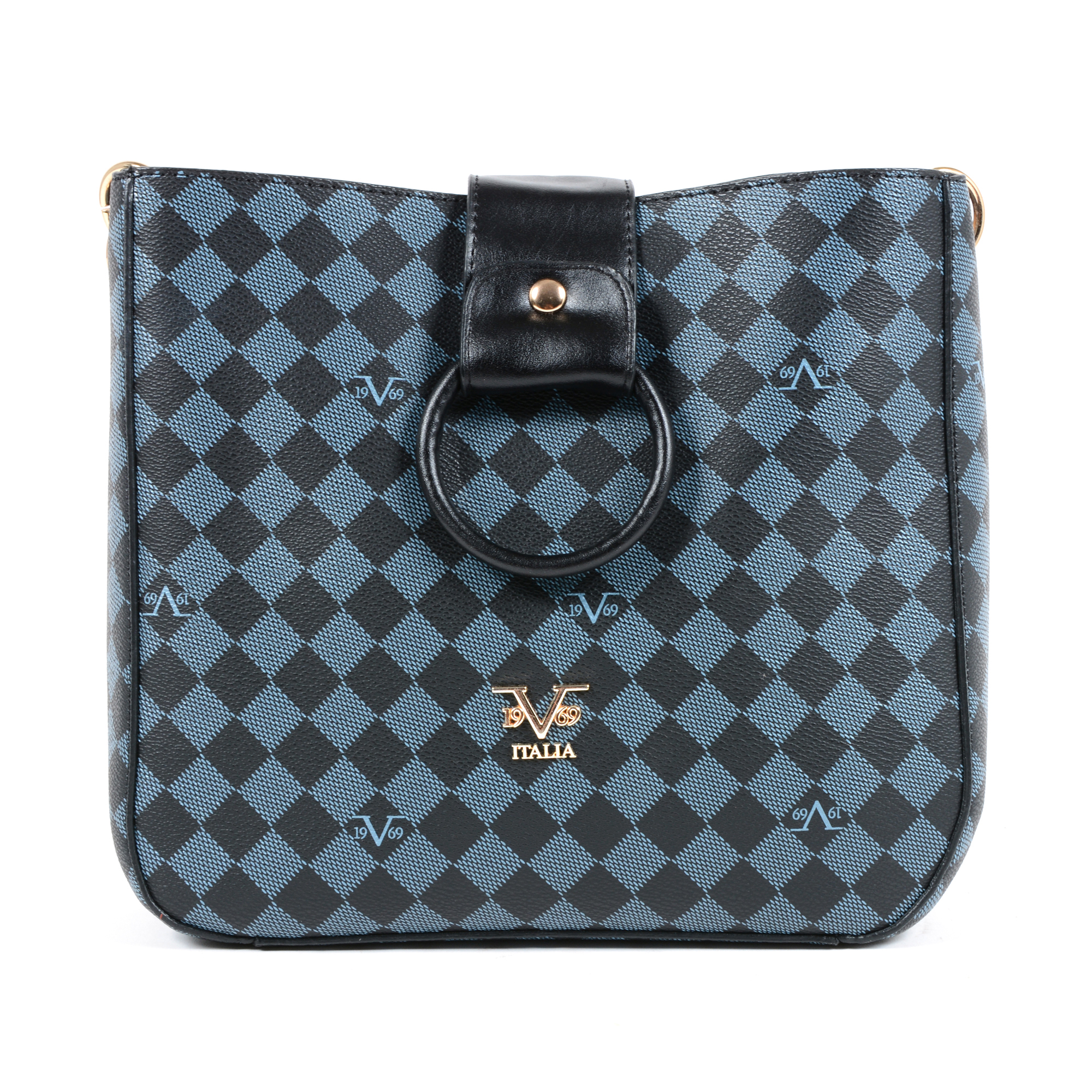 V 1969 Italia Womens Handbag Blue TRIPOLI