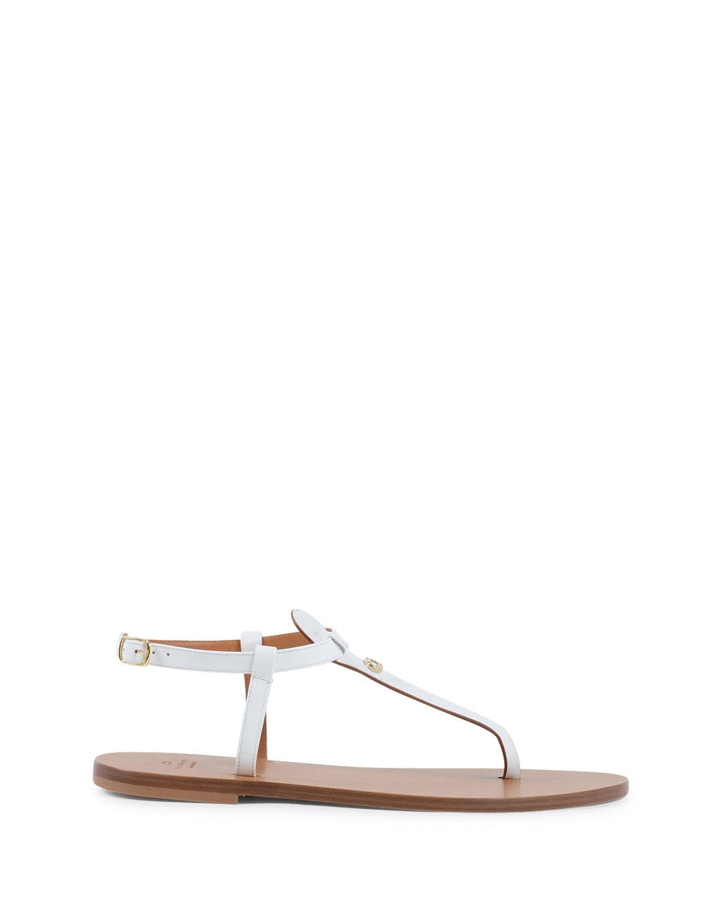 Sandalia Touch The Sky de avestruz blanca