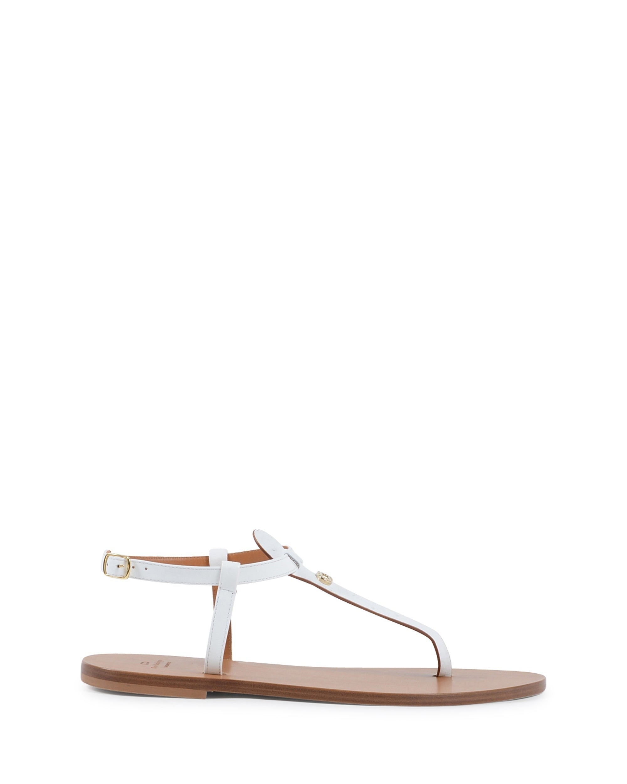 Sandalia Touch The Sky de avestruz blanca