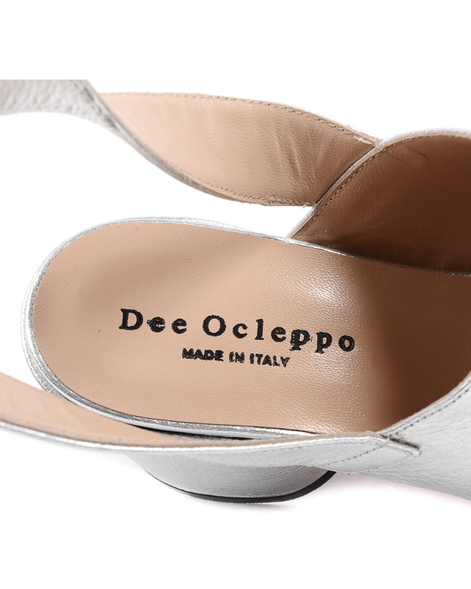 Sandalia para mujer Dee Ocleppo B3063DO CAPRA VETREX LAM ARGENTO