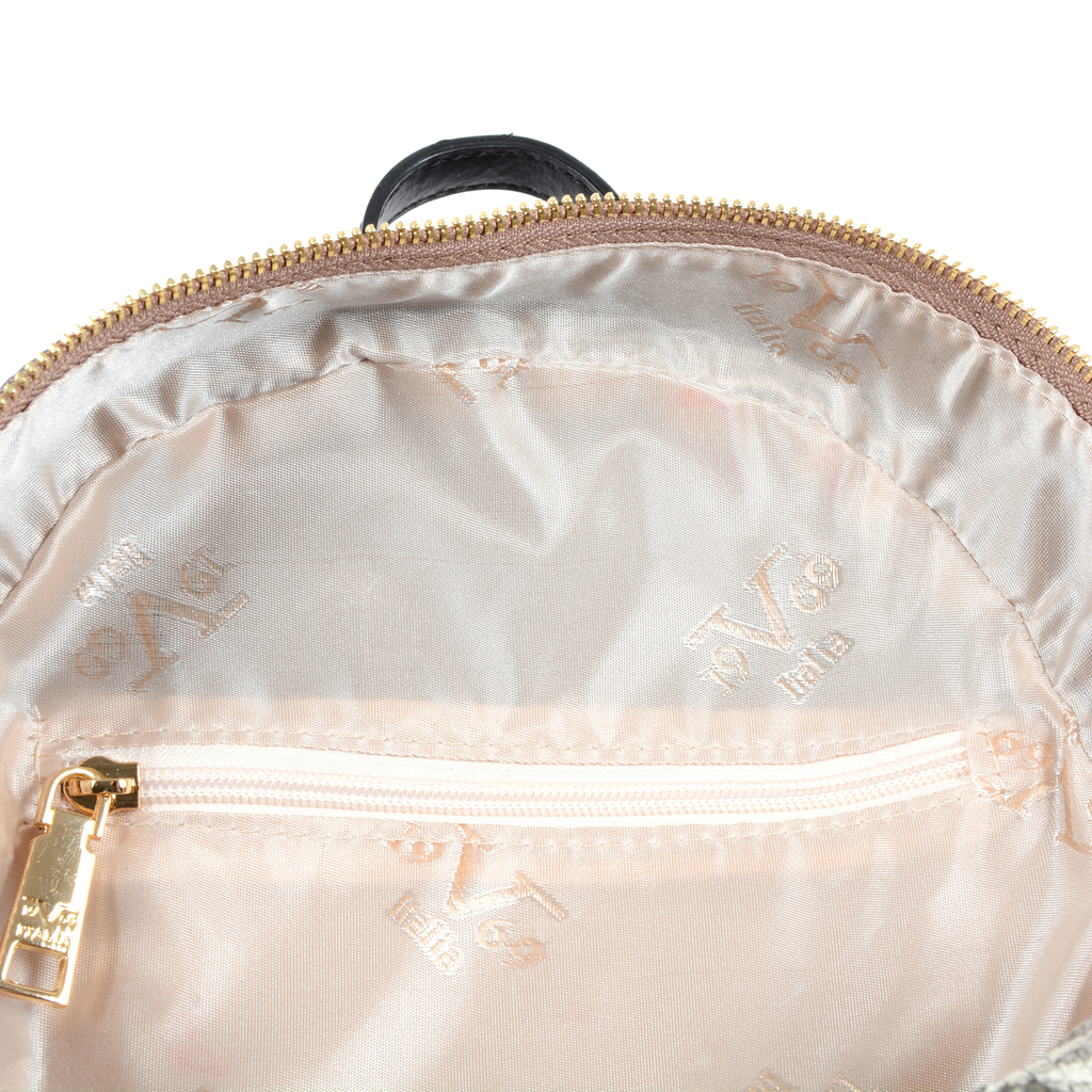 19V69 Italia Womens Backpack Multicolor 5011 PYTHON BROWN BLACK