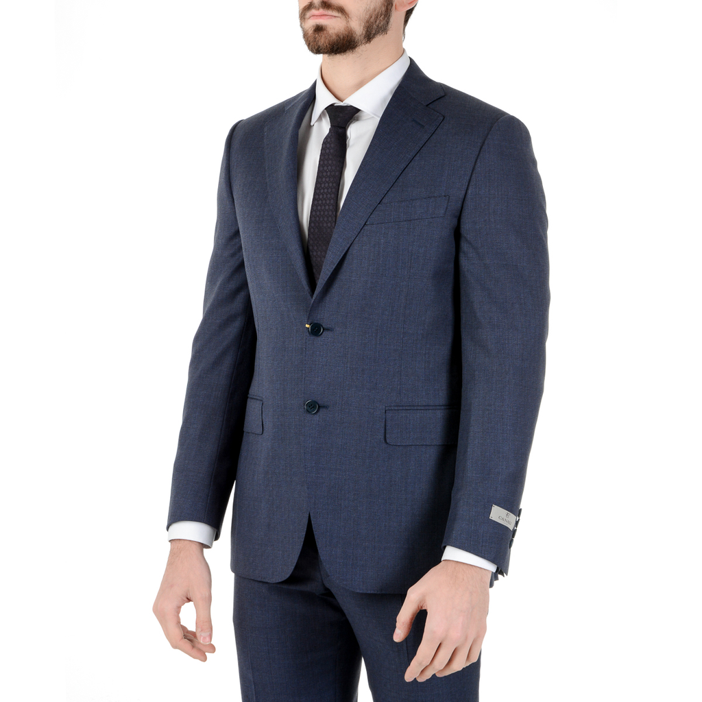 Canali Mens Suit Long Sleeves Blue