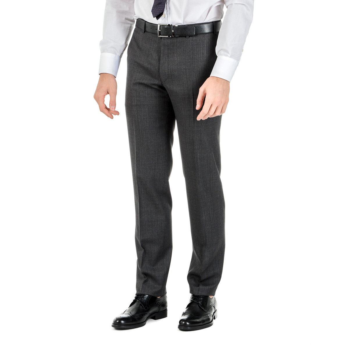 Canali Mens Suit Long Sleeves Dark Grey
