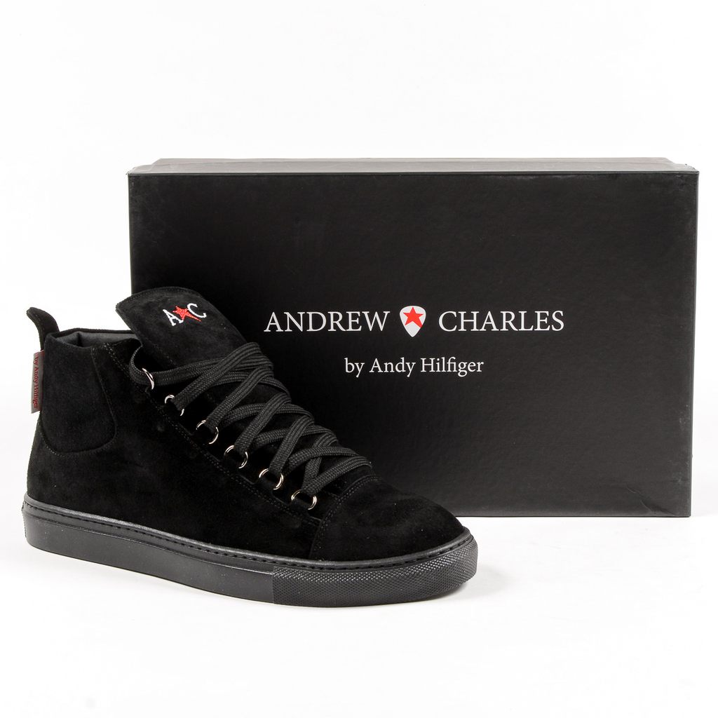 Andrew Charles Mens Sneaker Black JEFF