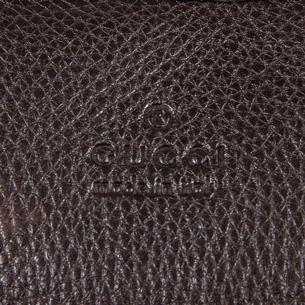 Gucci Womens Handbag Soft Calf Dark Brown 246358 2140