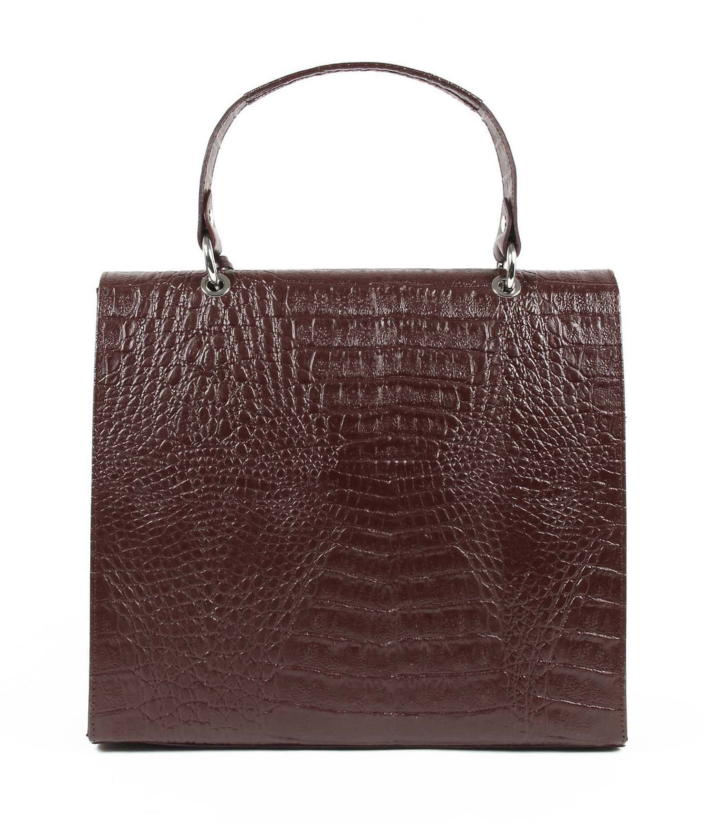 Bolso de mano para mujer V 1969 Italia ARC05 AGATA COCCO BORDEAUX