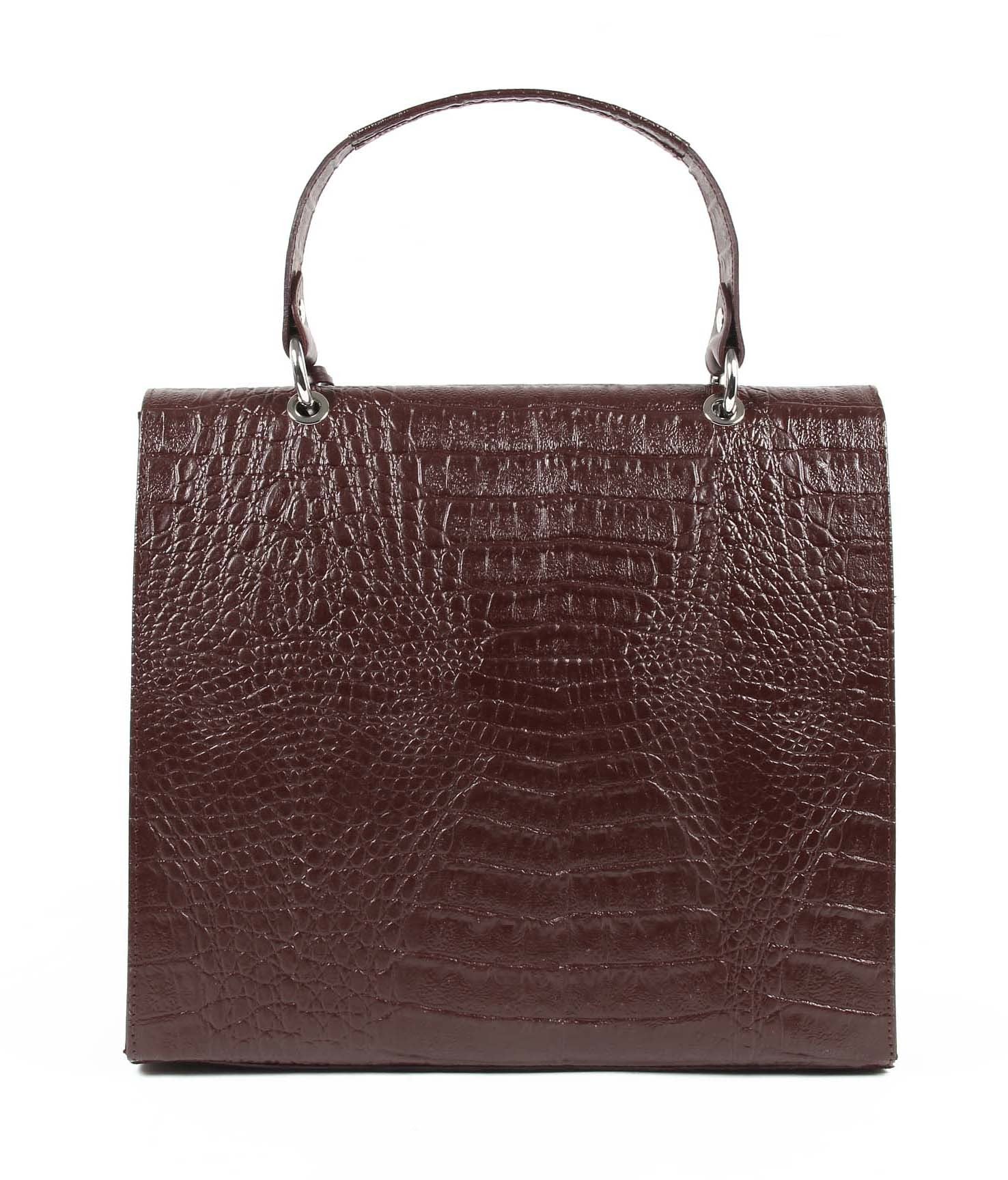Bolso de mano para mujer V 1969 Italia ARC05 AGATA COCCO BORDEAUX