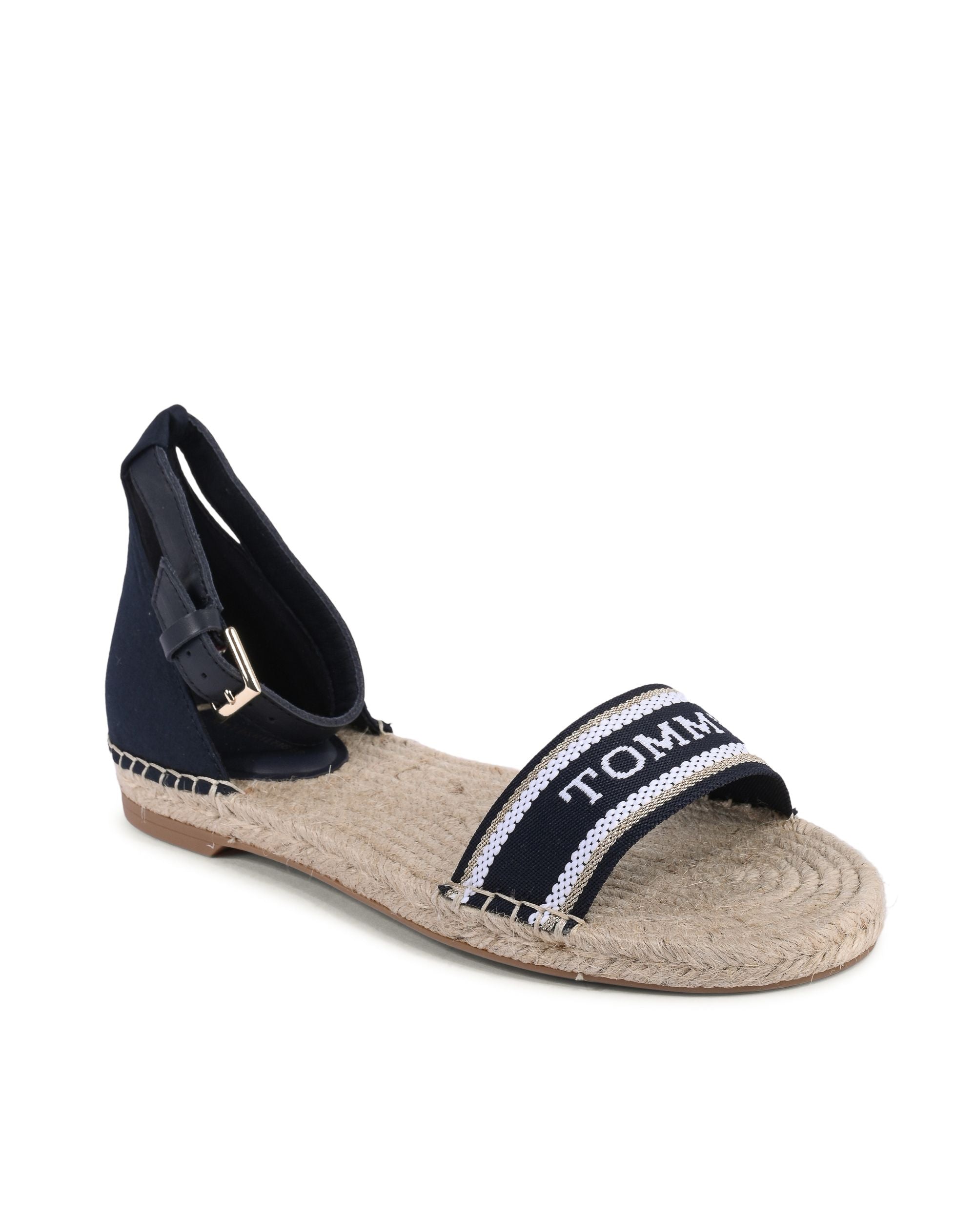 Tommy Hilfiger - Sandalias de cuña para mujer, color azul, FW0FW08047DW6