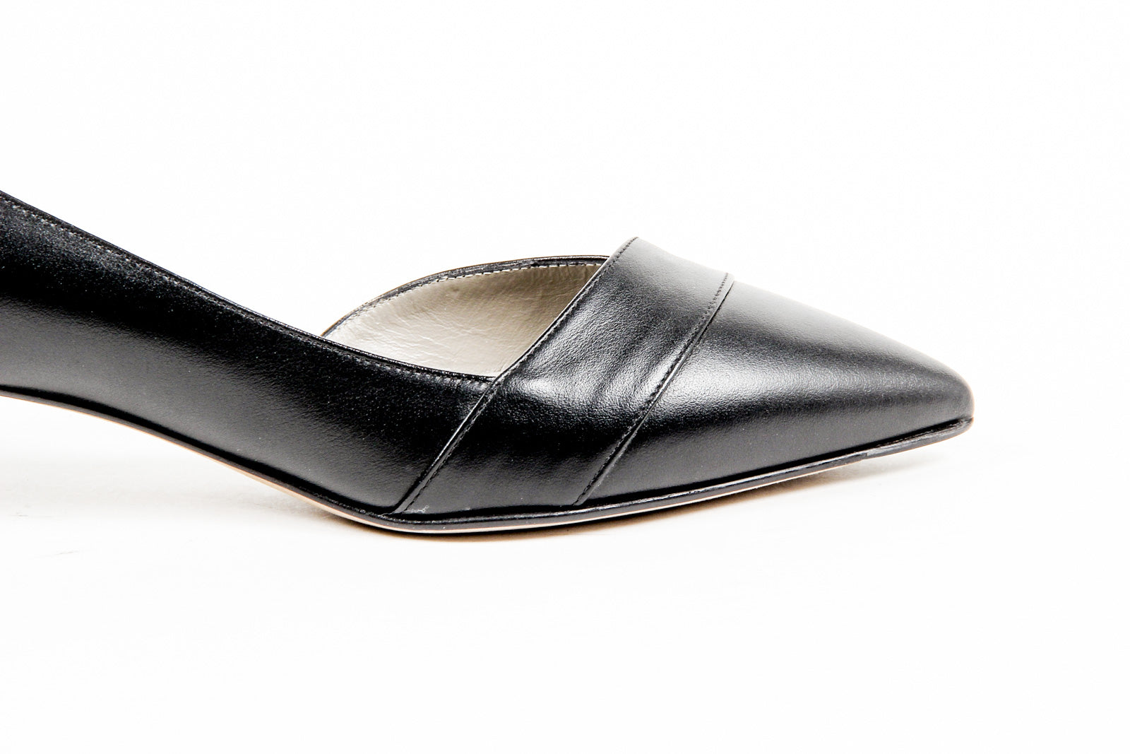 Kiton - Zapatos de salón abiertos para mujer D39809 VIP NERO
