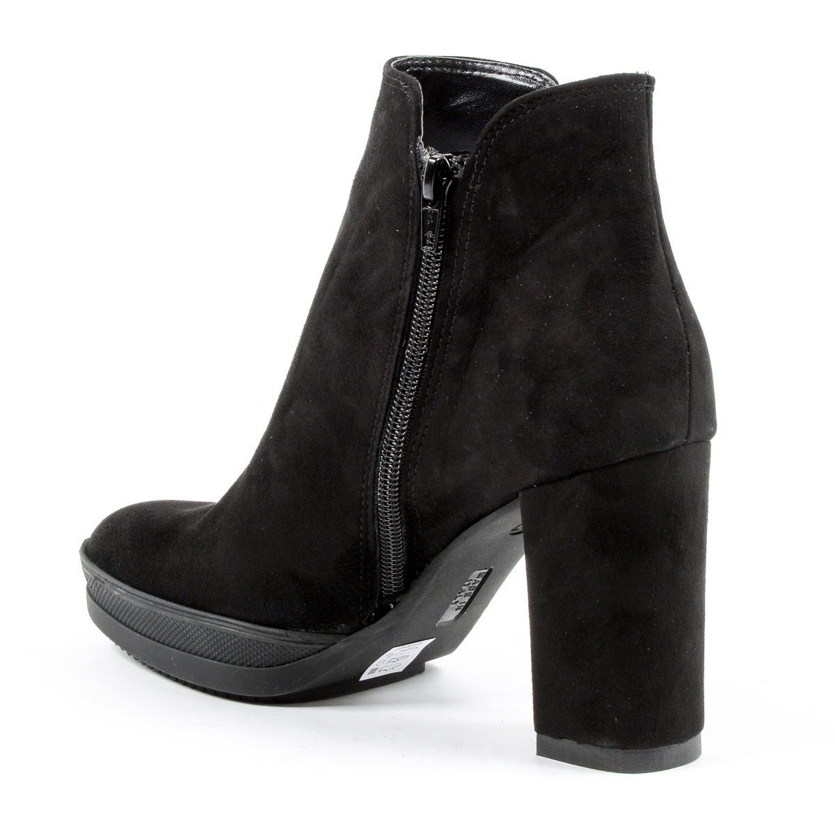Andrew Charles Womens Heeled Ankle Boot Black SHERYL