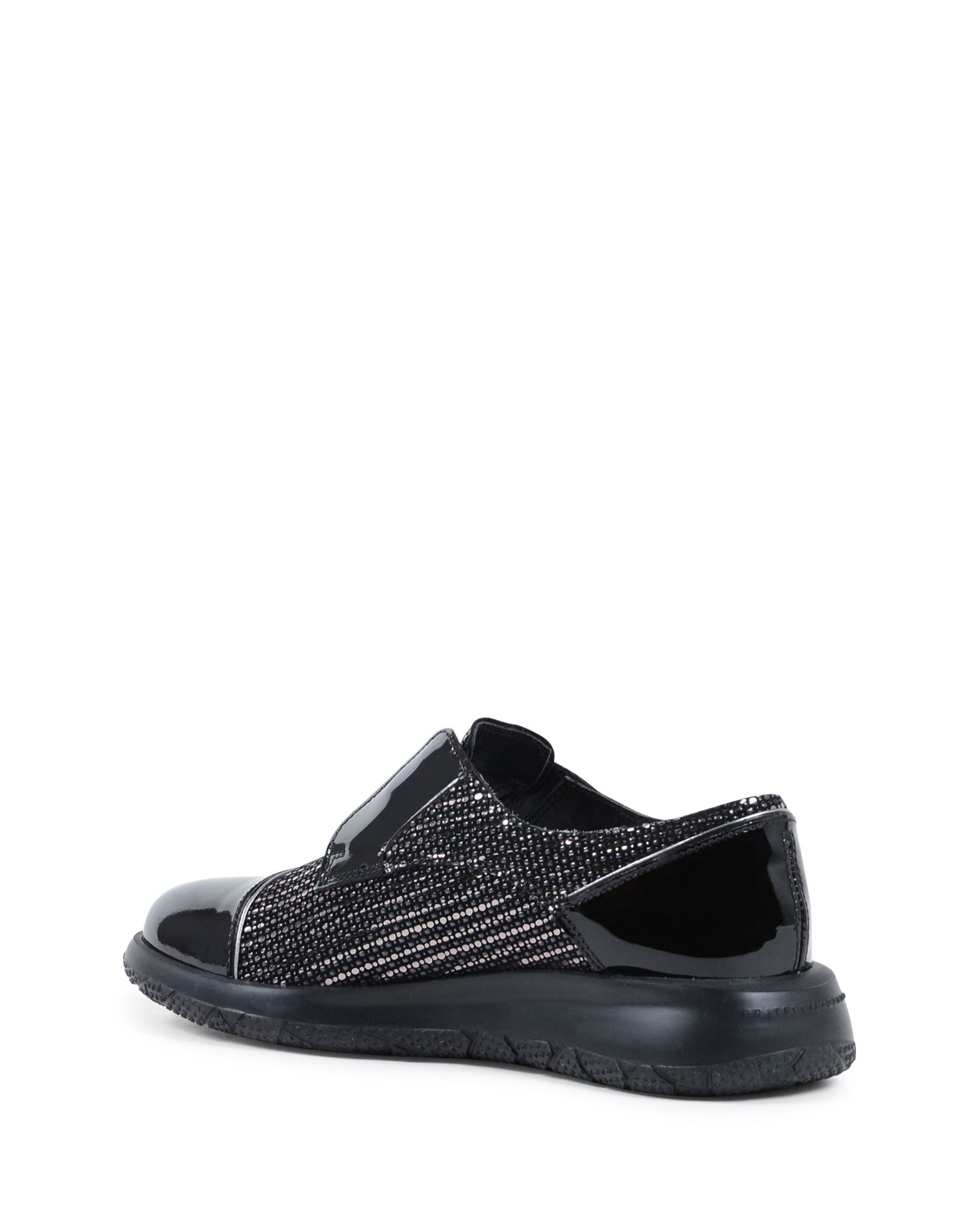 Fratelli Rossetti Womens Sneaker Black 75685 SWING ARGENTO NERO
