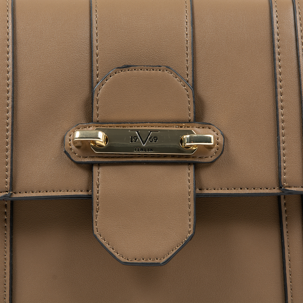 Bolso de mano para mujer V 1969 Italia Marrón LINDA