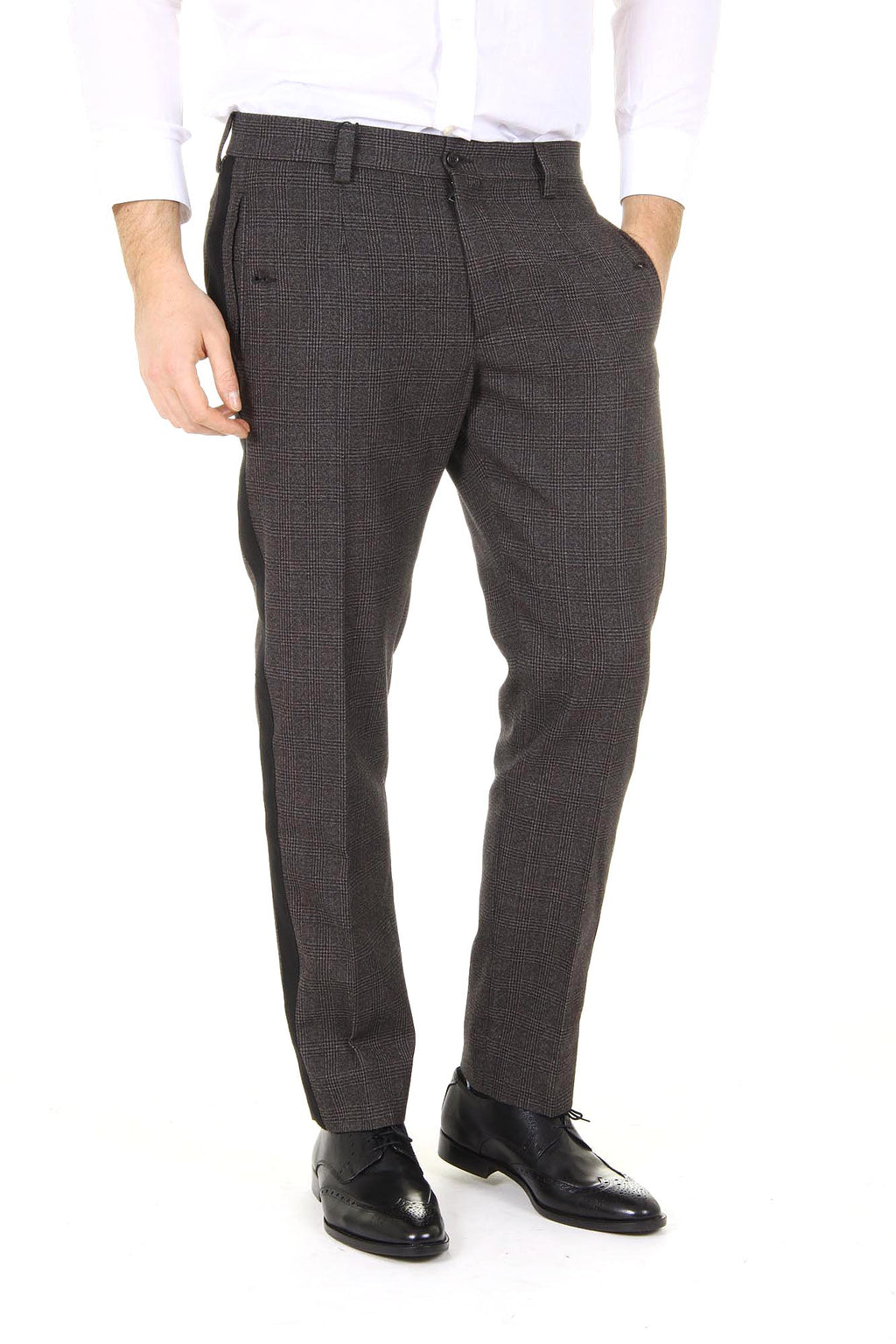 Pantalones de hombre Dolce & Gabbana Lambretta de lana virgen G4M6AX FQ3DX S8102