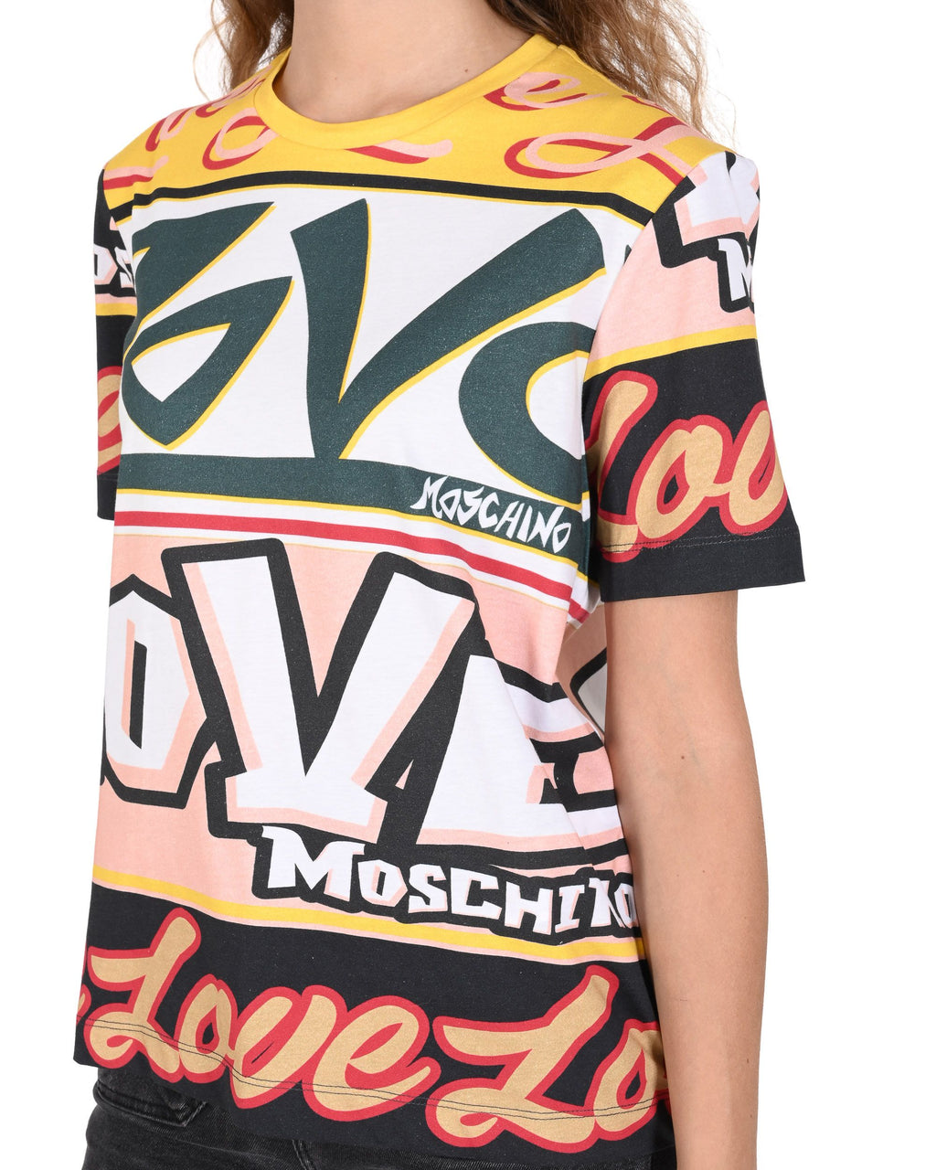Camiseta de mujer Love Moschino W 4 H06 30 M 3876 4031 MULTILOGHI