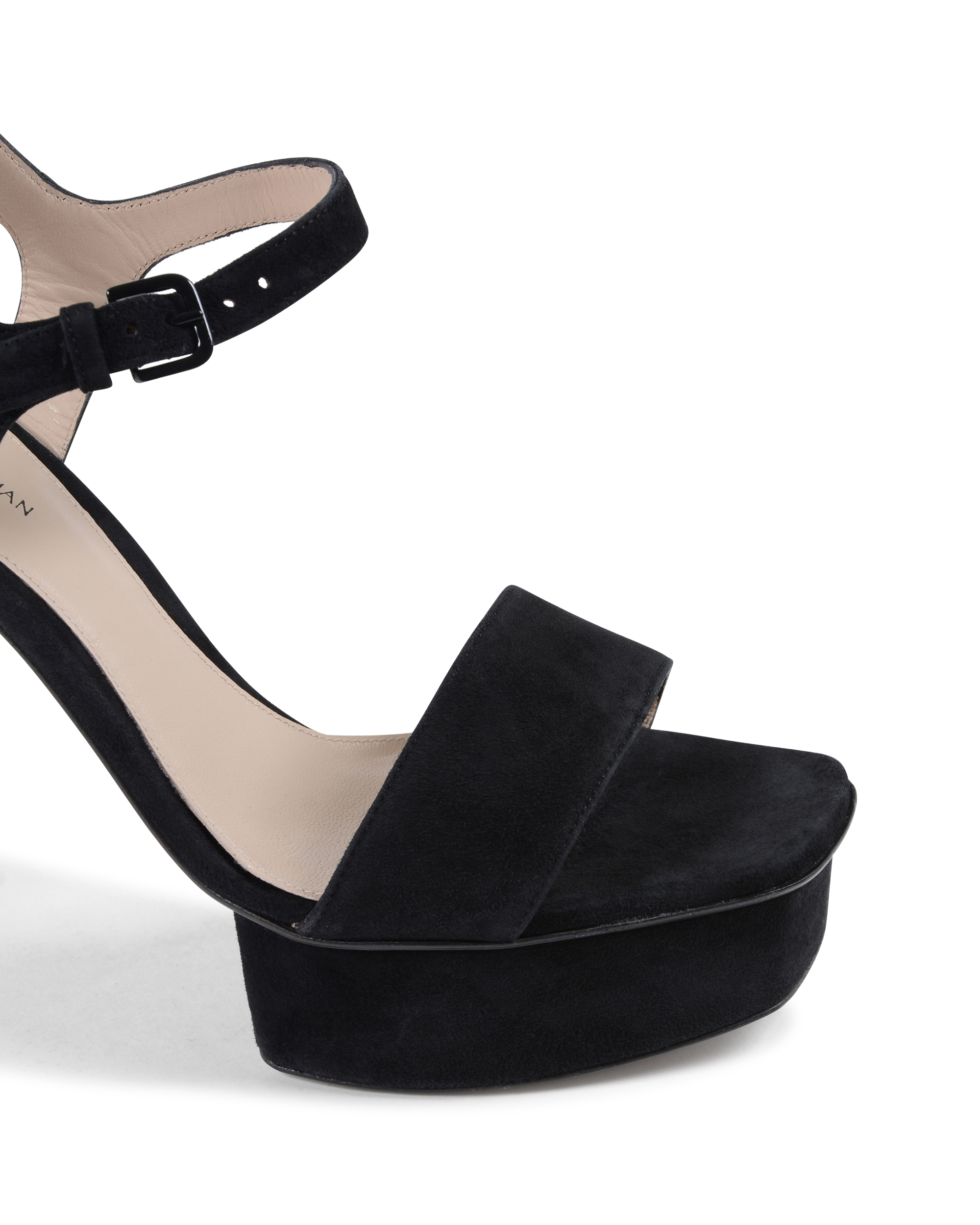 Stuart Weitzman Sandalia para mujer negra SINGLEPLAT