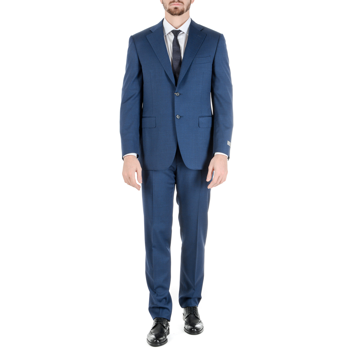 Traje Canali para hombre de manga larga azul