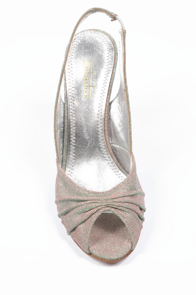 Sandalia mujer Sebastian Milano S2674A VAR A LUREX ARGENTO