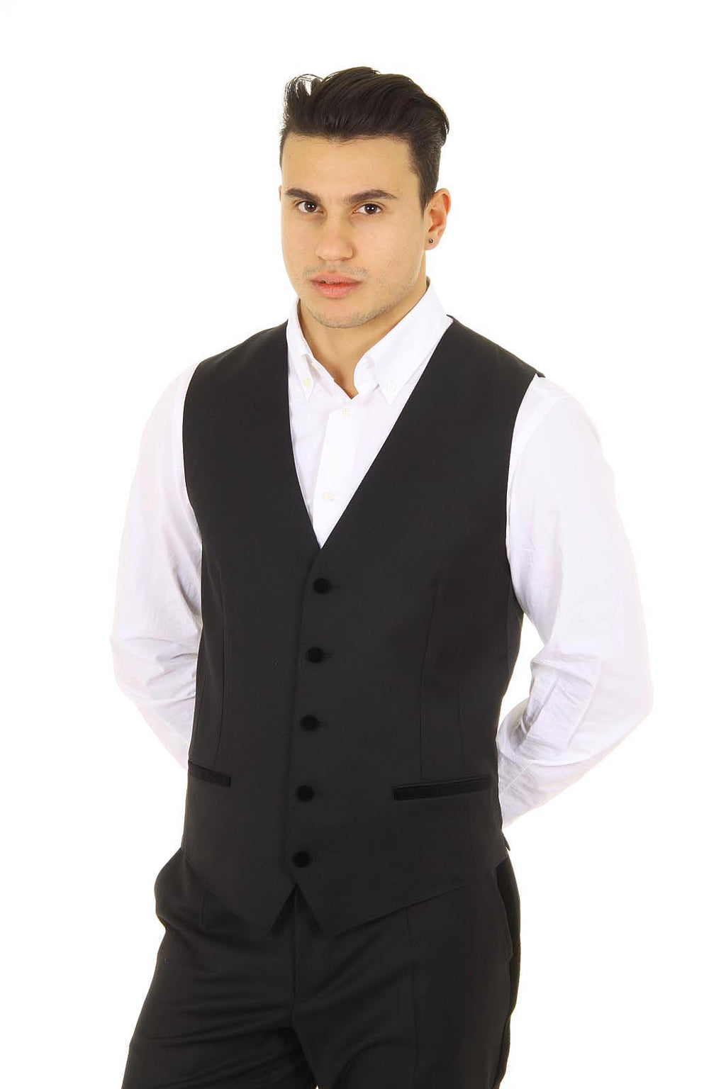 Dolce & Gabbana traje con chaleco para hombre G1FFMT FUBCT N0000
