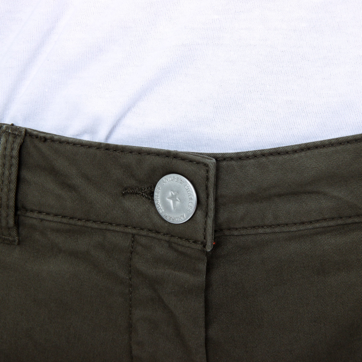 Pantalones cortos Andrew Charles para mujer, color verde SAFIA