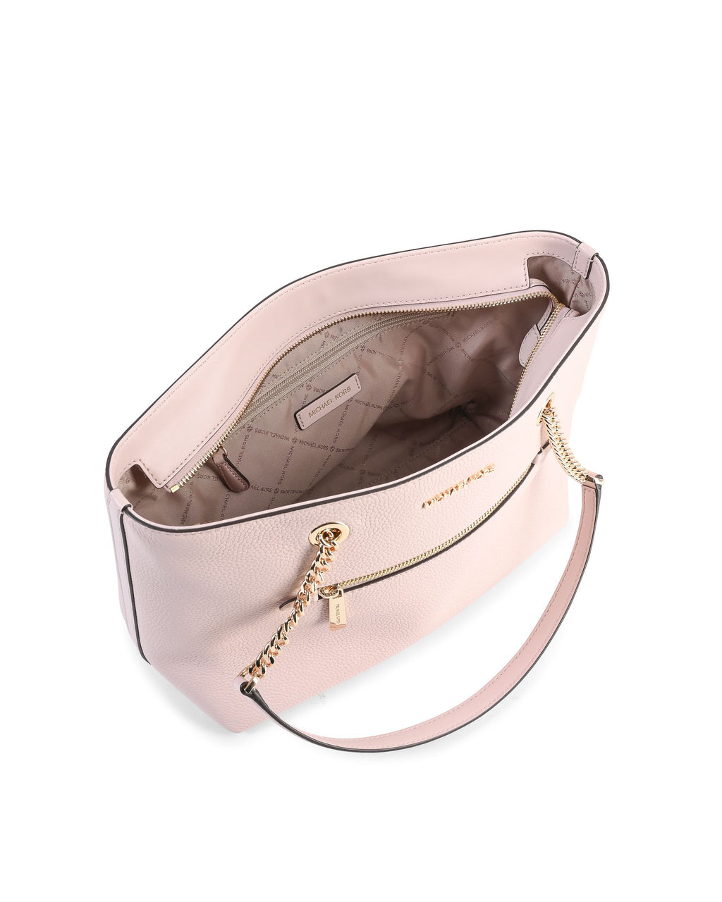 Bolso tote mediano con cadena y cremallera delantera de Michael Kors 35F2GTTT2L POWDER BLUSH