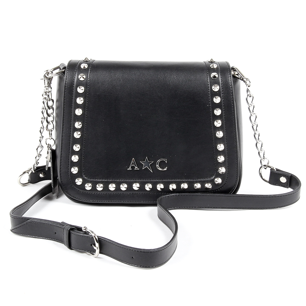 Bolso de mano Andrew Charles para mujer, color negro, SKYLA