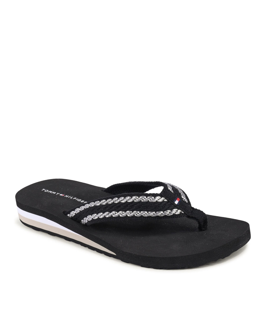Tommy Hilfiger Womens Flip Flop Black FW0FW07588BDS