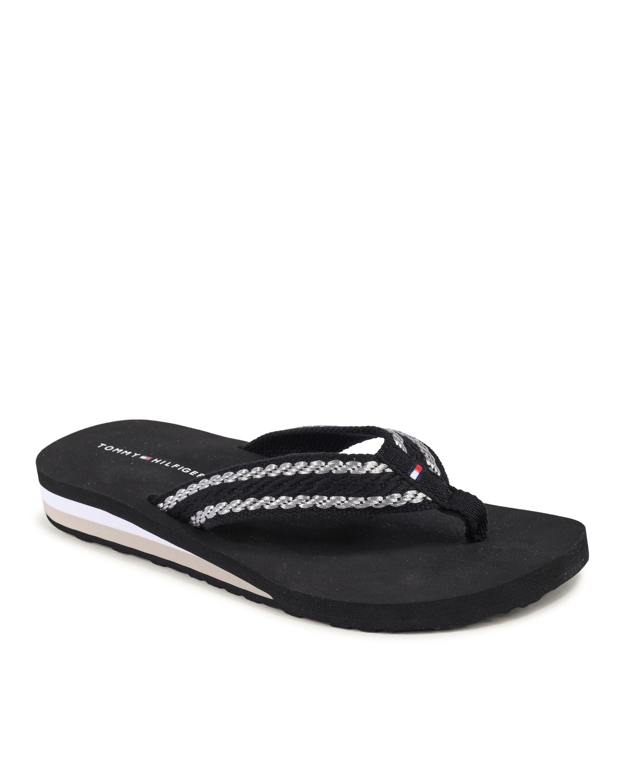 Tommy Hilfiger Womens Flip Flop Black FW0FW07588BDS