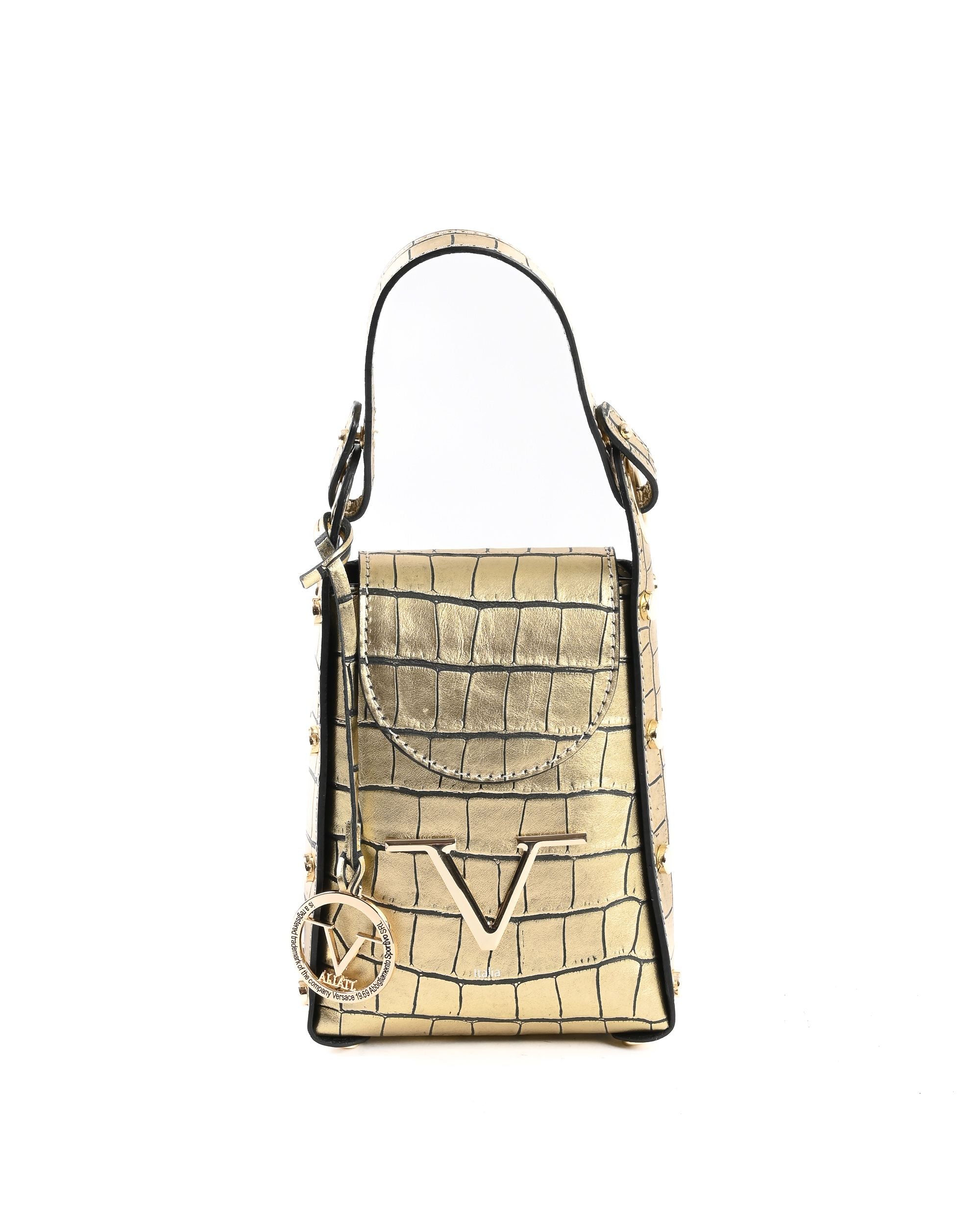 Minibolso V Italia para mujer dorado V16-COC-GLD