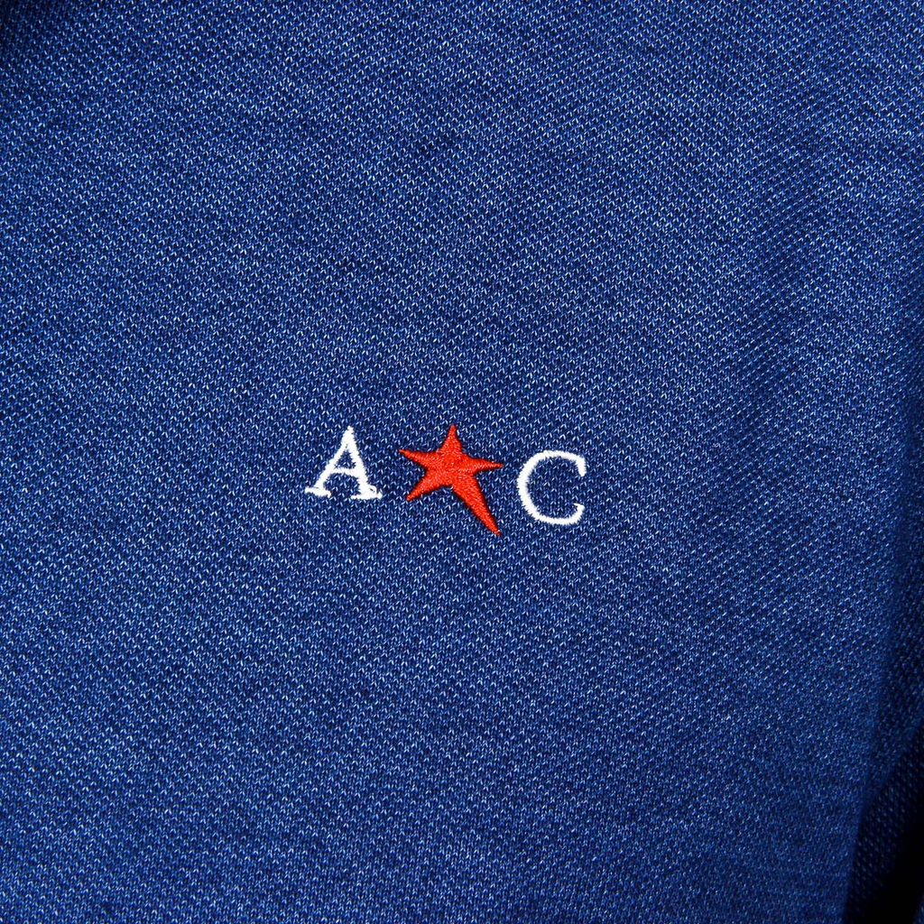 Polo Andrew Charles de manga corta para hombre azul STEVE