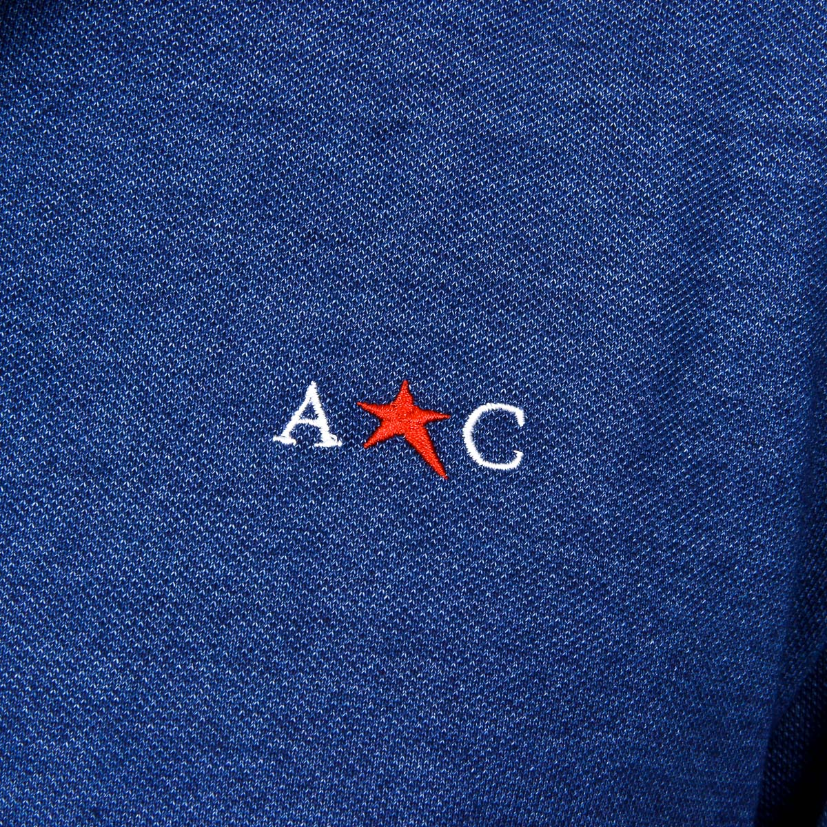 Polo Andrew Charles de manga corta para hombre azul STEVE