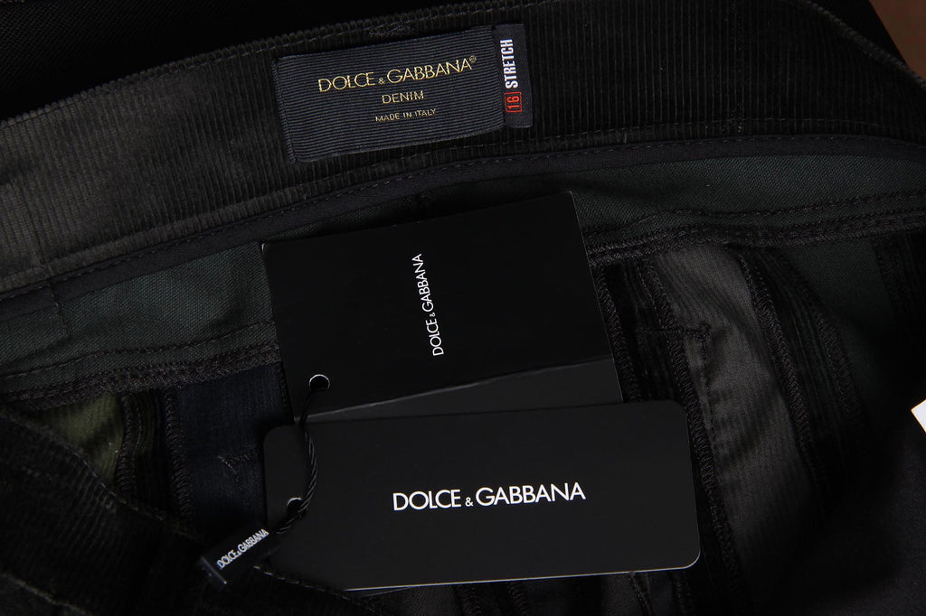 Pantalones Dolce & Gabbana para hombre Stretch 16 Mixed Velvet Patchwork G4P4CX G9V40 S9000