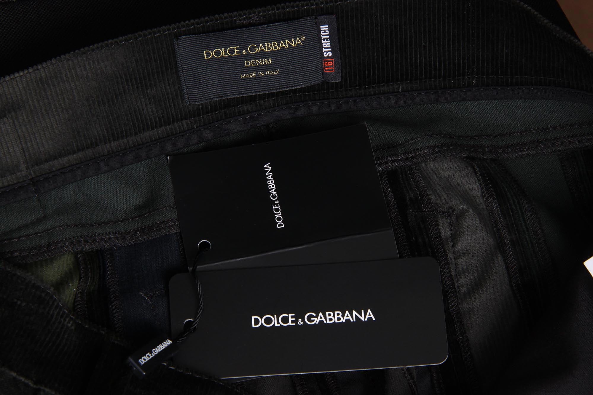 Pantalones Dolce & Gabbana para hombre Stretch 16 Mixed Velvet Patchwork G4P4CX G9V40 S9000