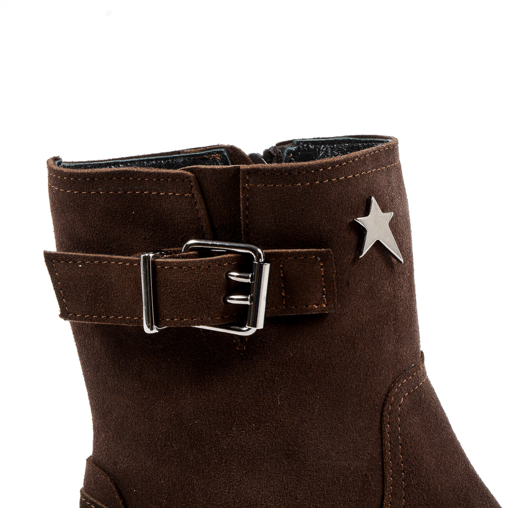 Andrew Charles Womens Short Boot Brown BONNIE