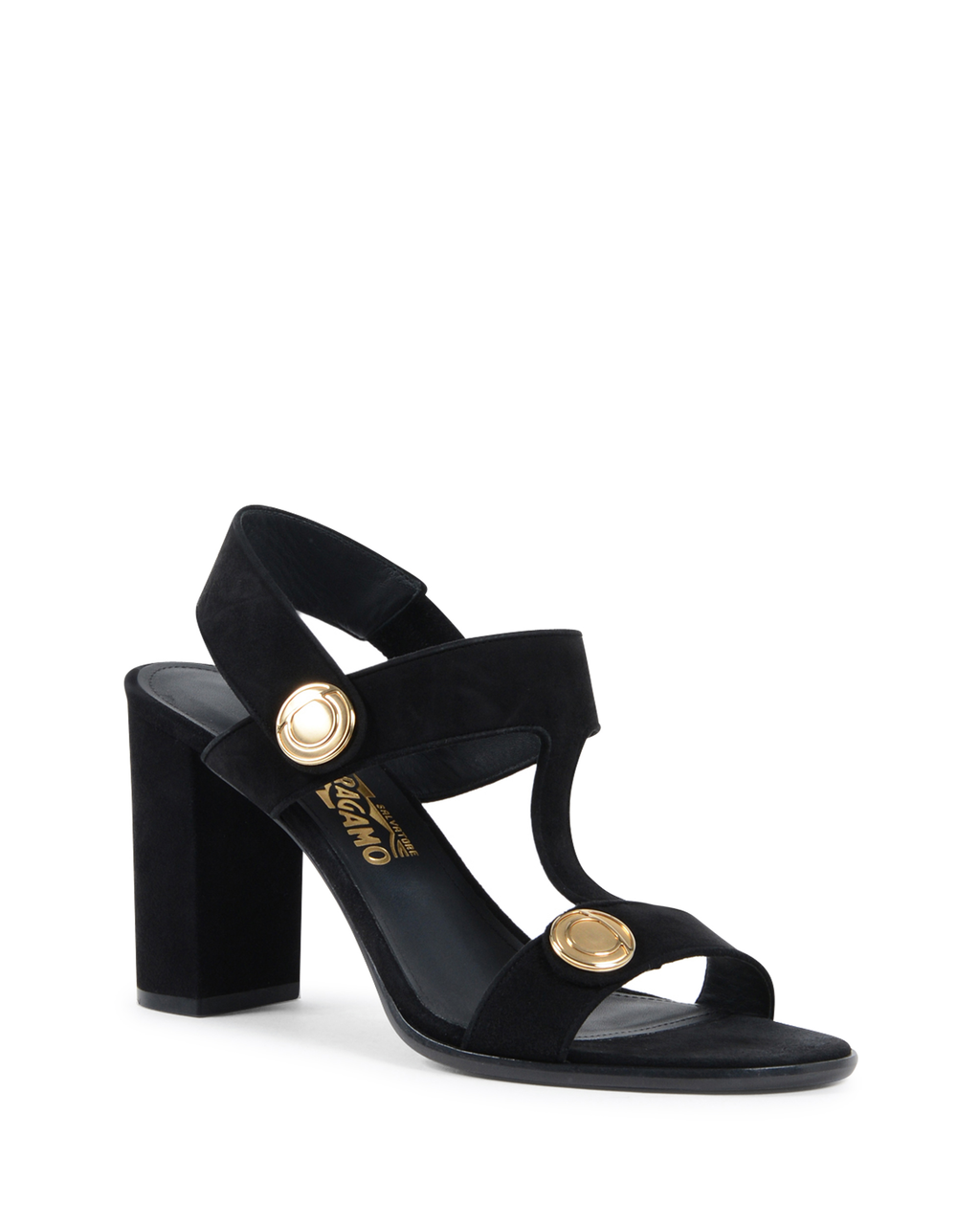 Sandalia Salvatore Ferragamo para mujer negra EDICT