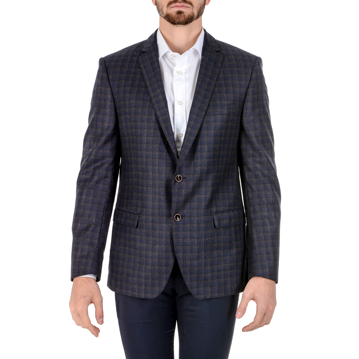 Chaqueta Giancarlo Sarto para hombre, manga larga, azul oscuro