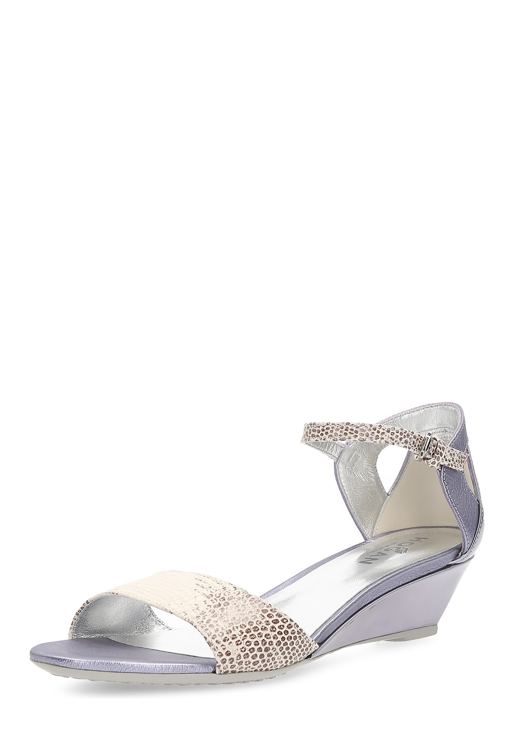 Sandalia de cuña Hogan para mujer, color beige, HXW2300N41055WK0E37