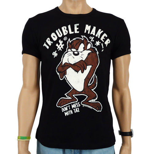 Camiseta para hombre de Warner Bros. Taz Tazmania Trouble Maker