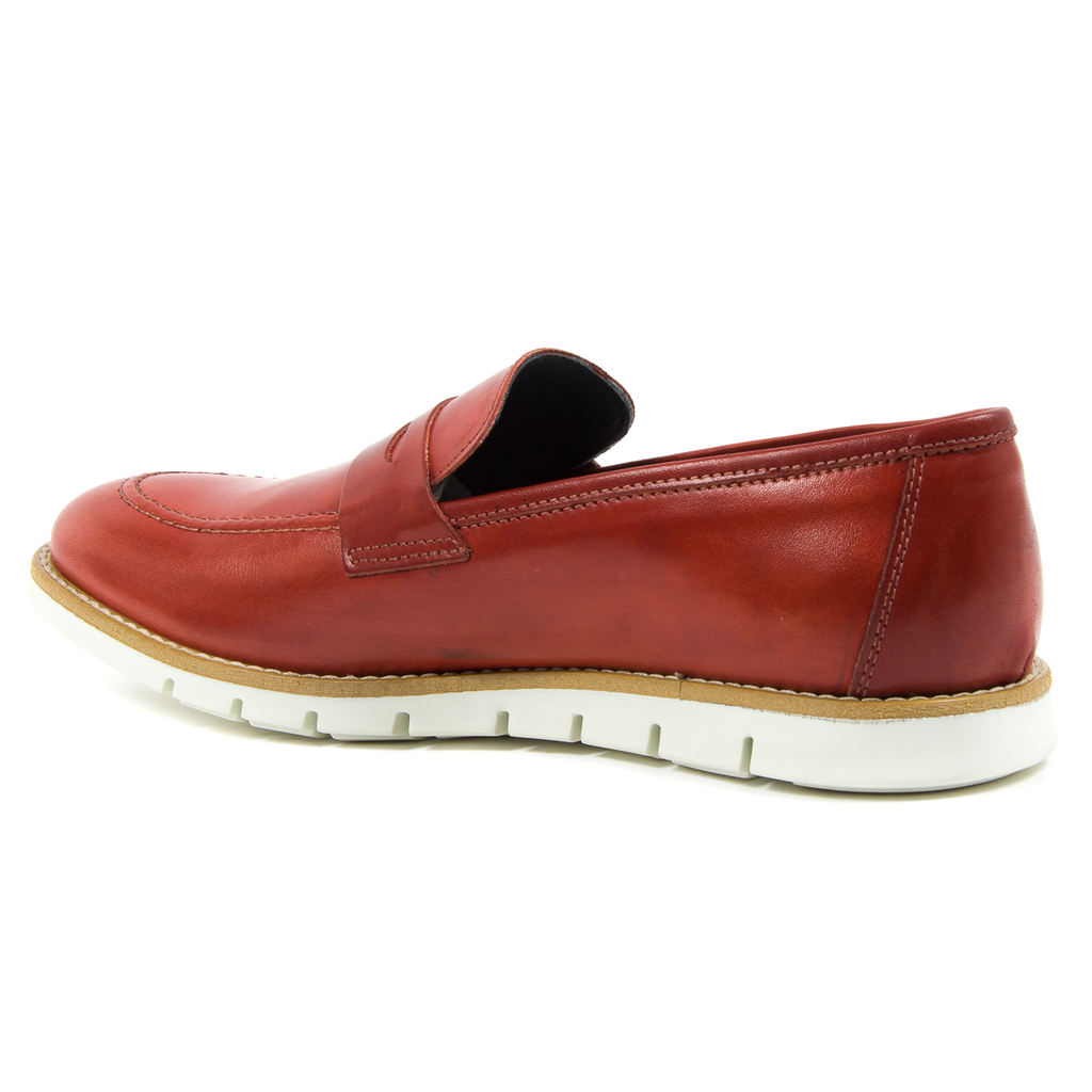 Mocasín Andrew Charles para hombre rojo SEAN