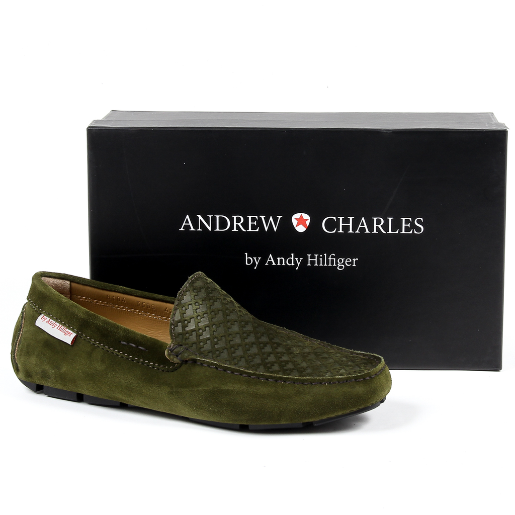 Mocasín Andrew Charles para hombre verde TRON