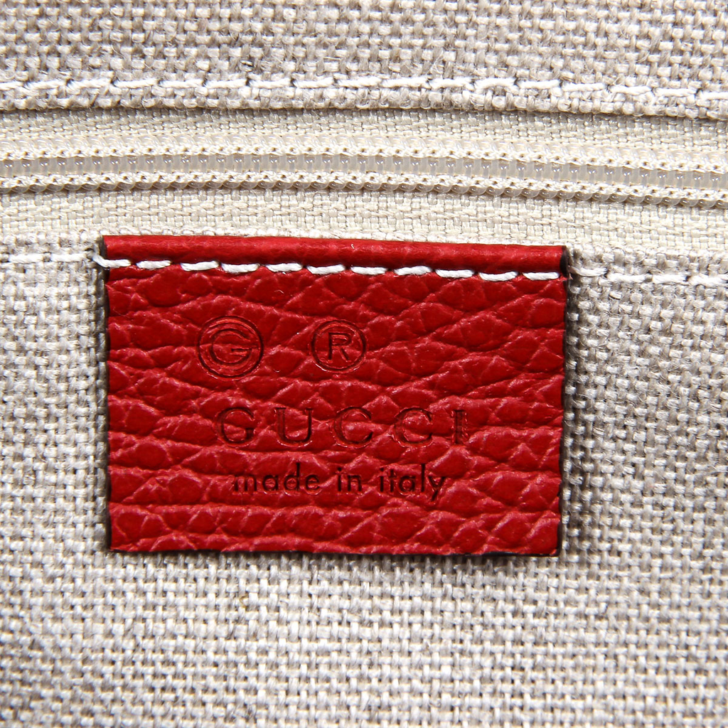 Gucci Womens Handbag GG Guccissima Red 449242 8606