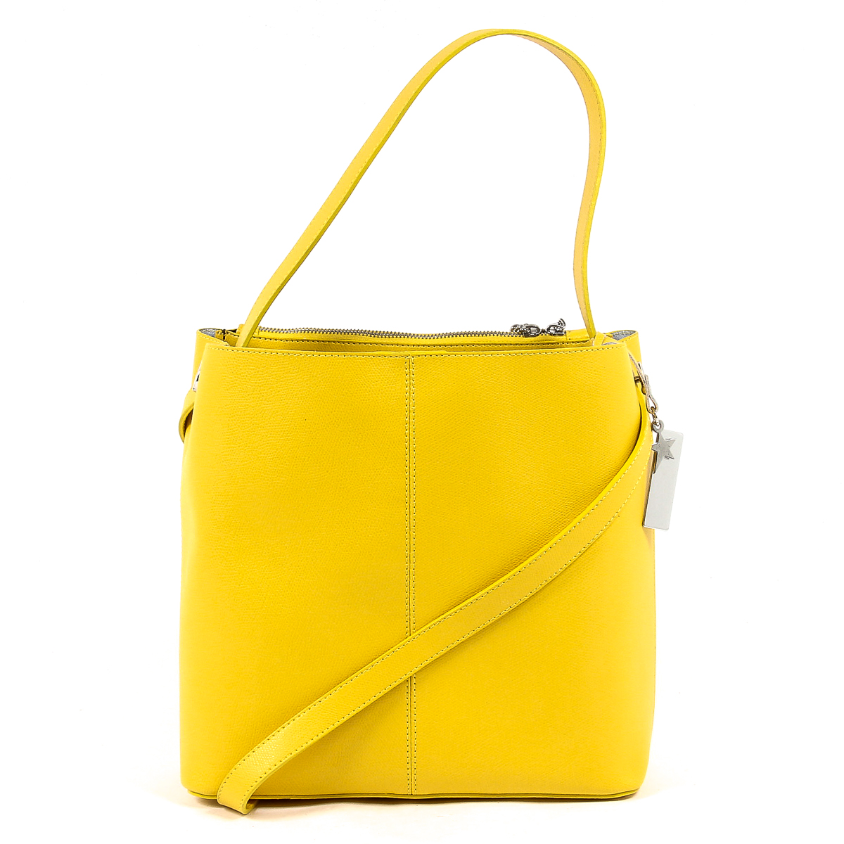 Andrew Charles Womens Handbag Yellow KYLA