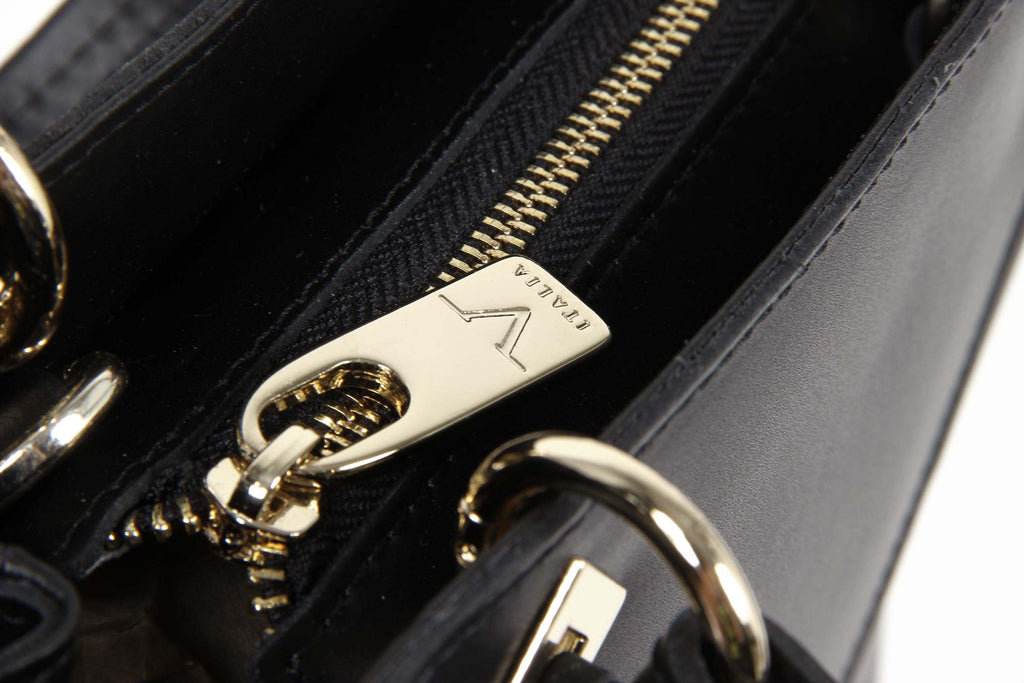 Bolso de mano para mujer V 1969 Italia V004/2 RUGA NERO